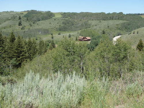 GDMBR:  Looking across the Warm River valley toward a nice home.